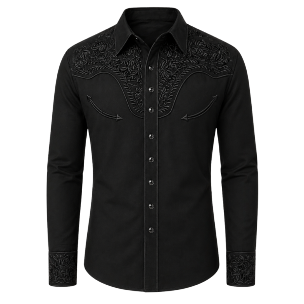 black cowboy shirt