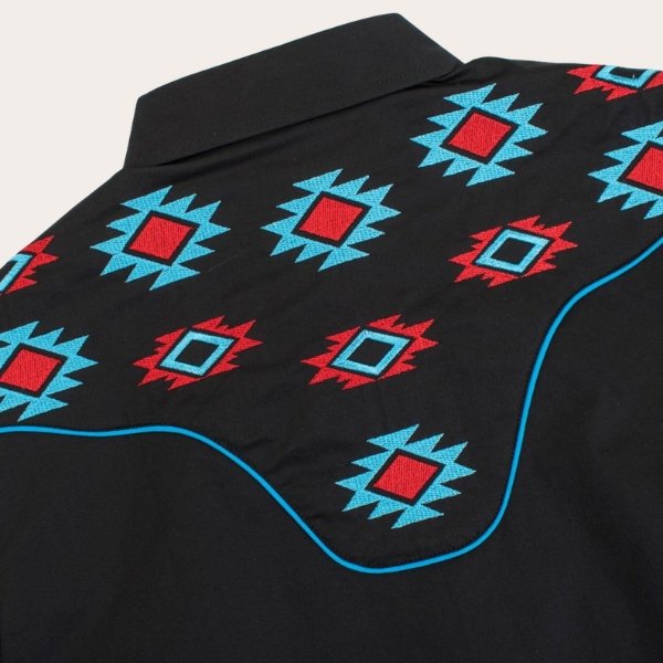 Black Tribal Western Shirt