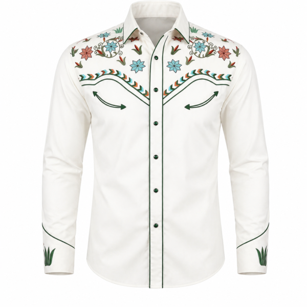 cowboy white shirt