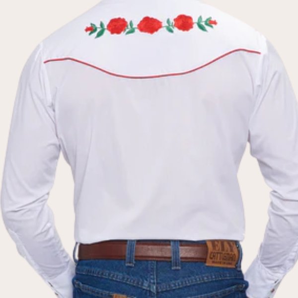 Floral Western Style Shirt