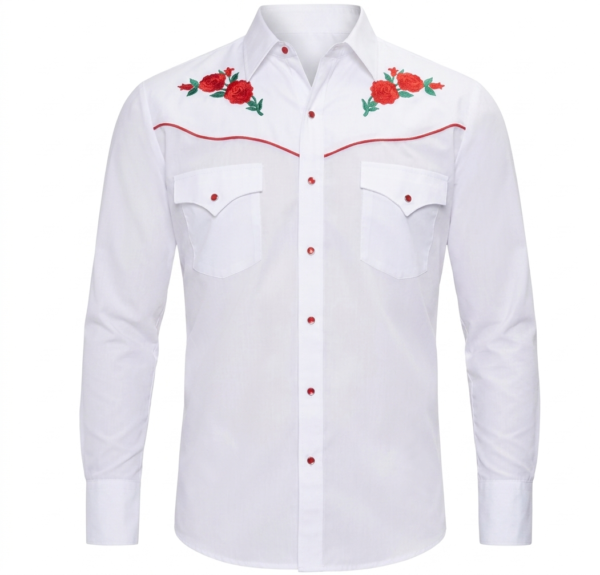white cowboy shirt mens