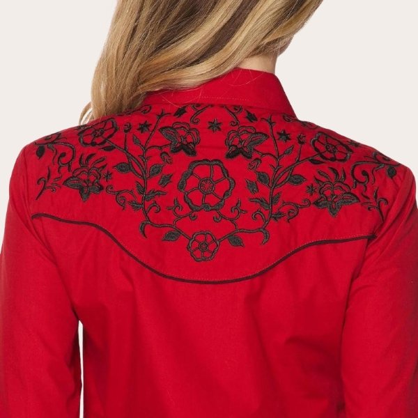 Red Frontier Embroidery