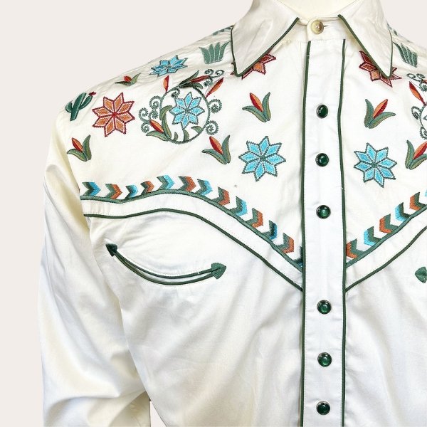 White Wildflower Western Shirt