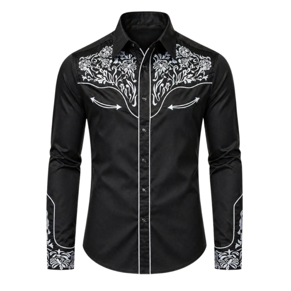 black and white cowgirl shirt